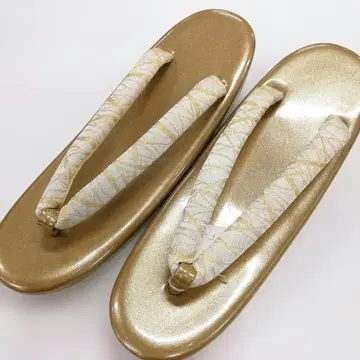 미사용 새상품 예복용 일본 의류 단품 조리 프리 사이즈 금 f-3