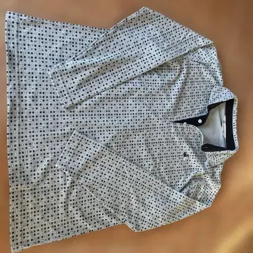 Black & White 스포츠 긴팔 피케 셔츠 L 사이즈