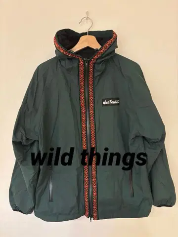 WILDTHINGS 다크 그린 로리안 나일론 자켓