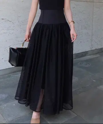 anuans 메쉬 레이스 도킹 볼륨 스커트 아뉴앙스