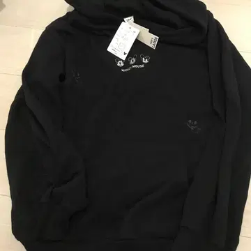 미키마우스 블랙 후드티