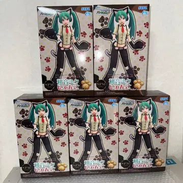 [ 미개봉 새상품 ] 하츠네 미쿠 냥코 SPM 피규어 5개 세트