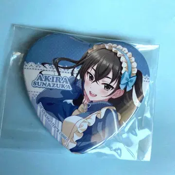 [새상품] 아이돌 마스터 스나즈카 아키라 아쿠아시티 하트형 캔뱃지
