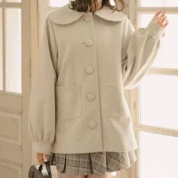 amr. 아므레 벌룬 슬리브 싸개 자켓 라이트 베이지