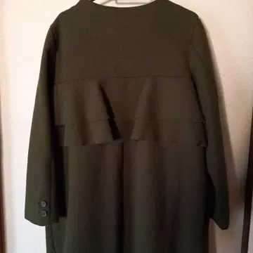 natural coufure NICE CLAUP 올리브색 롱 코트