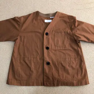 클립 탭 브라운 노카라 자켓 사이즈 2