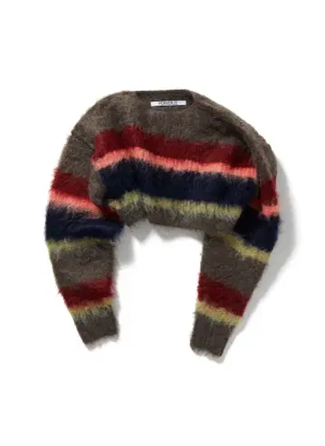 PERVERZE Double stripe top and scarf