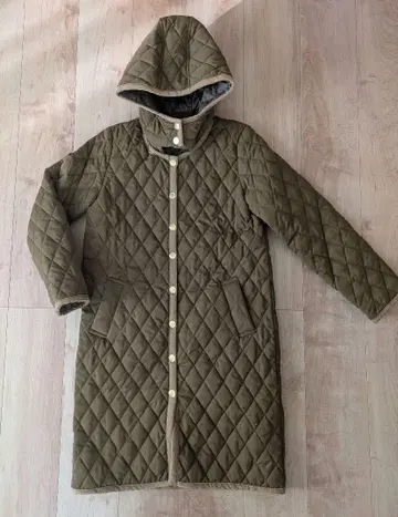 베이스먼트 온라인 퀼팅 코트 브라운 SP 사이즈