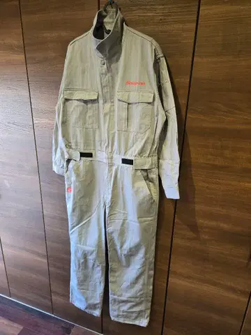 스냅온 오버롤 작업복 베이지 L 사이즈