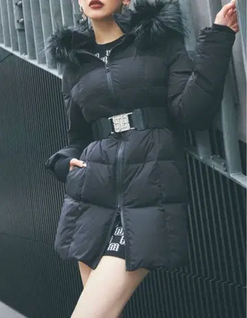 블랙 다운 자켓 프리 사이즈