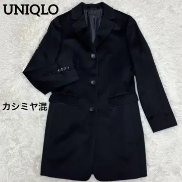 UNIQLO 울 캐시미어 체스터 코트 네이비 M 유니클로