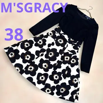 M'S GRACY 꽃무늬 무릎 기장 원피스 38 가을/겨울