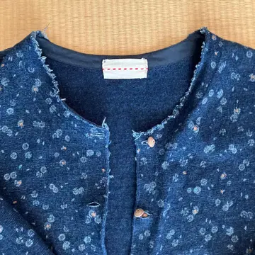 팔라스 팰리스 미니 꽃무늬 가디건 인디고 티셔츠