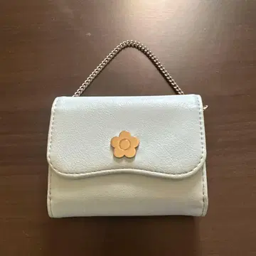 MARY QUANT 레터 미니 지갑 [ 라이트 블루 ]