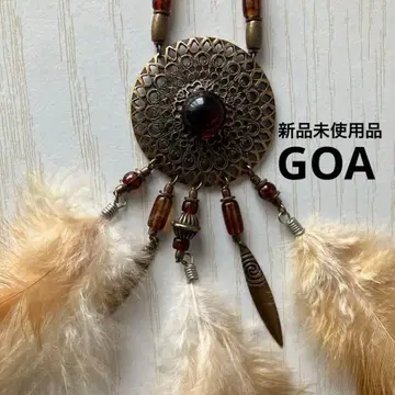 [ 미사용 새상품 ] goa 페더 목걸이 인기 보헤미안