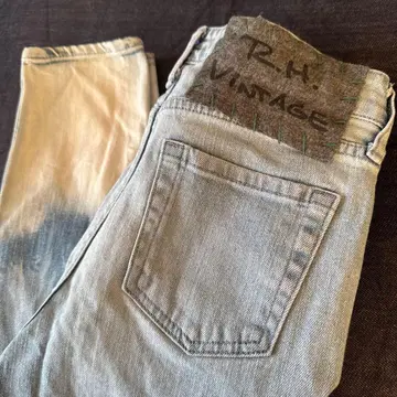 [ R.H. VINTAGE ] 스트레이트 데님 라이트 블루 론 헤르만