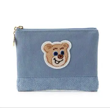 [ 미사용 새상품 ] 페이 FEILER 올드 테디 와펜 파우치 블루