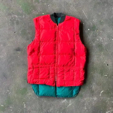 60s 라이트닝 지퍼 다운 베스트 리버서블