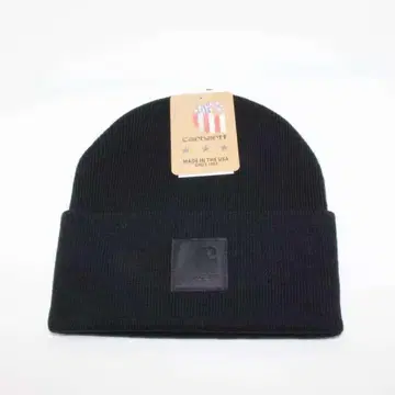 Carhartt 블랙 니트 모자