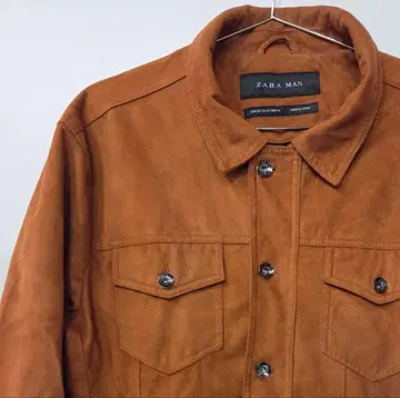 ZARA MAN 브라운 스웨이드풍 자켓