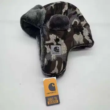 Carhartt 카모 패턴 귀도리 포함 햇