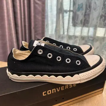 USED CONVERSE 스캘럽 테이프 슬립 OX 23.0