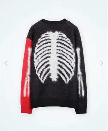 FTW MOHAIR KNIT SWEATER 'RED / BLACK'