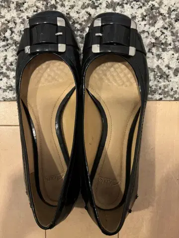 Clarks 블랙 발레 슈즈 새상품급 23.5cm
