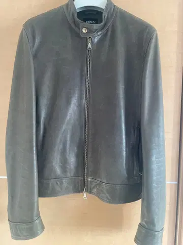 L 상당 EMMETI 가죽 자켓 싱글 라이더 48