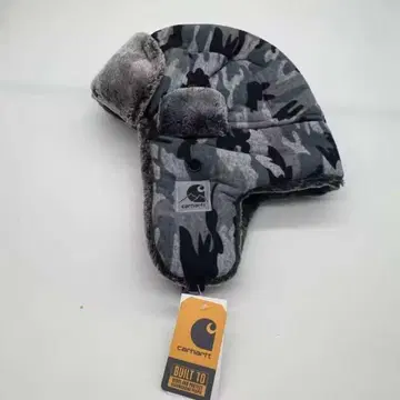 Carhartt 카모 패턴 귀도리 달린 모자