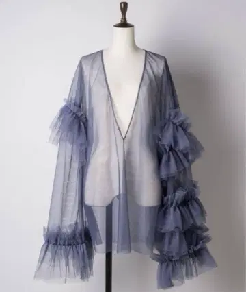 LA BELLE ETUDE 볼륨 튤 개더 상의