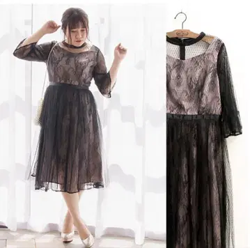 쿠레트 레이스 원피스 빅 사이즈