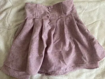 핑크 플레어 스커트