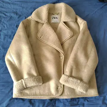 ZARA 더블 페이스 자켓 보아 무스탕