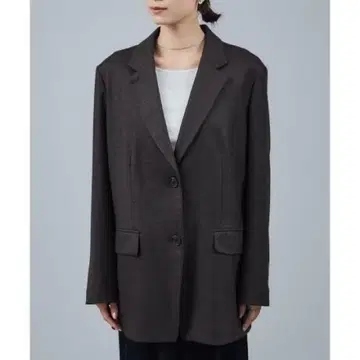 SALON 다크 브라운 테일러드 자켓