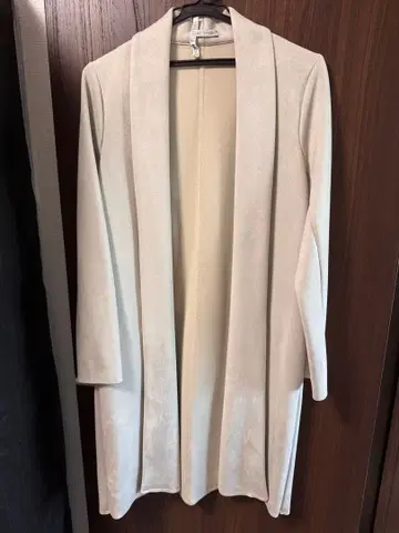 ZARA 코트 스웨이드풍 그레이