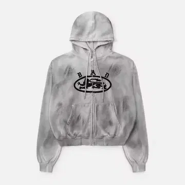 BAD Bad Blood 집업 후드티 그레이