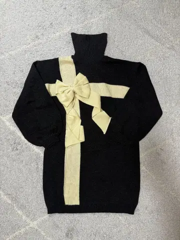 merry jenny 선물 리본 니트 원피스