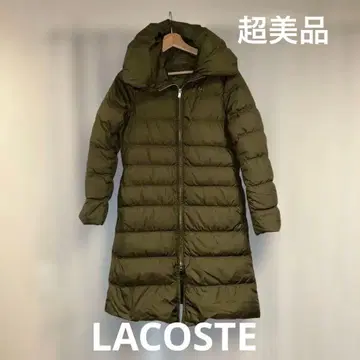 LACOSTE 롱 다운 자켓 올리브 그린