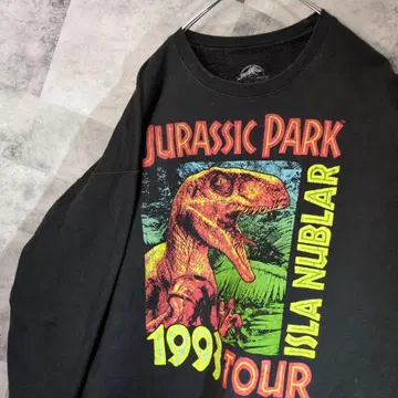 쥬라기 공원 맨투맨 트레이닝복 블랙 A19,27