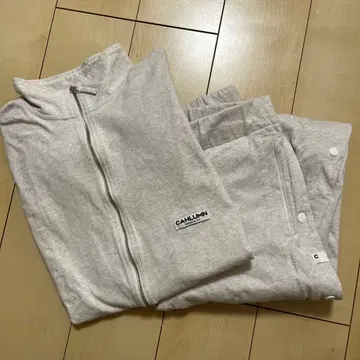 CAHLUMNI 그레이 집업 맨투맨