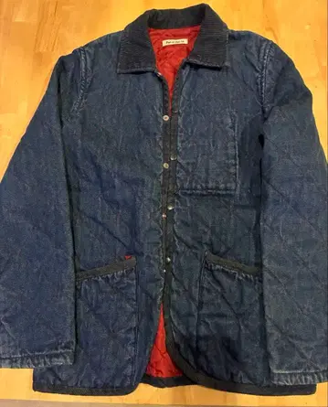 parciparla 데님 자켓 코듀로이 퀼팅