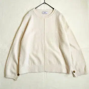 슬로브 이에나 SUPER GEELONG 슬리브 버튼 풀오버 울