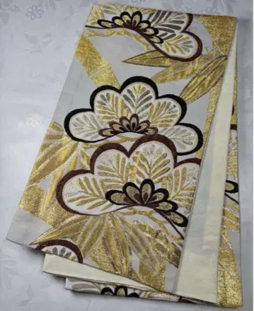 fk-15 화학 섬유 후쿠로 오비 후리소데 성인식 새상품급