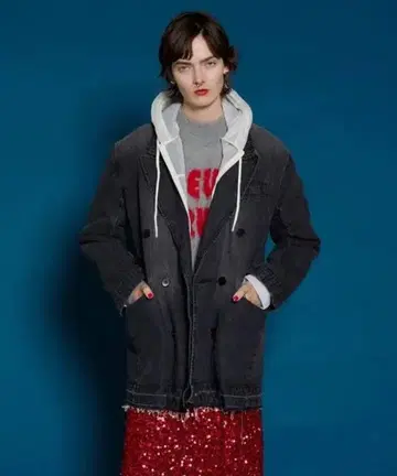 MAISON SPECIAL 데님 테일러드 자켓