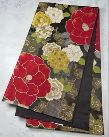 fk-19 화학 섬유 후쿠로 오비 후리소데 성인식 새상품급