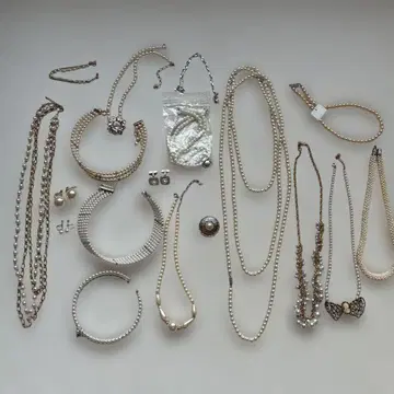 펄풍 액세서리 모음 판매 (목걸이, 귀찌, 팔찌, 브로치 등)