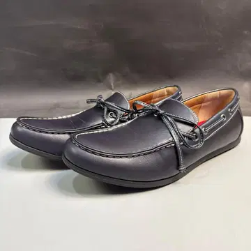 Bobson 가죽 신발 모카신 남성용 25.5cm 블랙