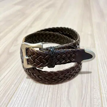 제이엠 웨스통 J.M.WESTON 메쉬 벨트 브라운 80 32