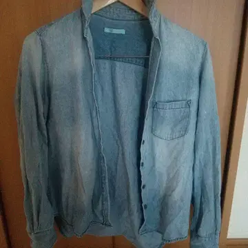 La Lela 데님 블루 긴팔 셔츠 프리 사이즈